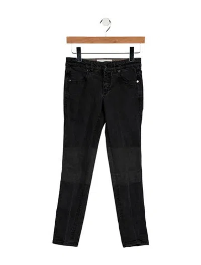 Pre-owned Stella Mccartney Mid-rise Skinny Leg Jeans In Black/blue
