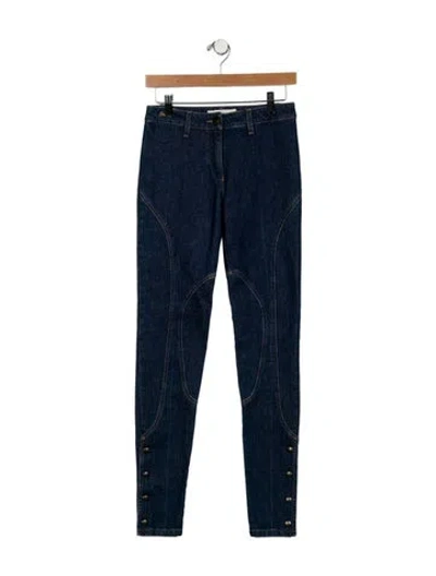 Pre-owned Stella Mccartney Mid-rise Skinny Leg Jeans In Blue