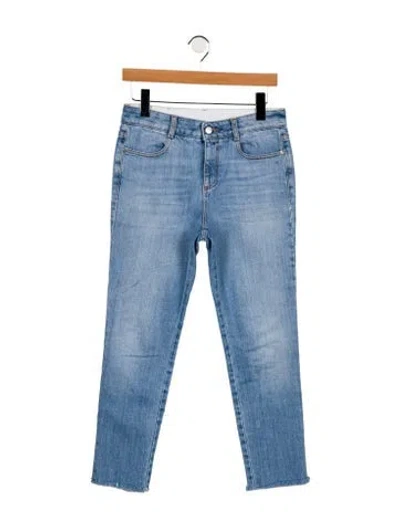 Pre-owned Stella Mccartney Mid-rise Skinny Leg Jeans In Blue