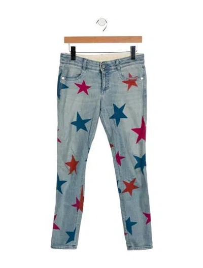 Pre-owned Stella Mccartney Mid-rise Skinny Leg Jeans In Blue