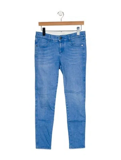 Pre-owned Stella Mccartney Mid-rise Skinny Leg Jeans In Blue