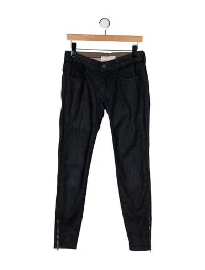 Pre-owned Stella Mccartney Mid-rise Skinny Leg Jeans In Blue