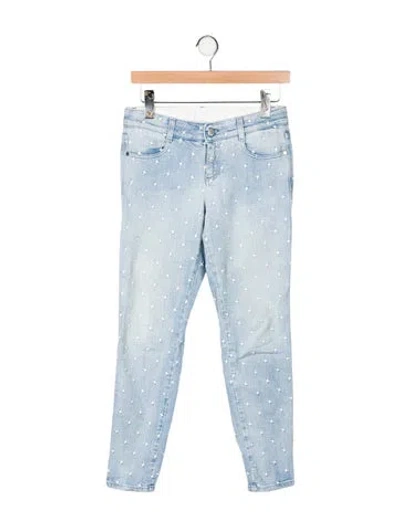 Pre-owned Stella Mccartney Mid-rise Skinny Leg Jeans In Blue