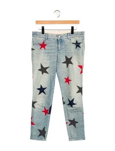 Pre-owned Stella Mccartney Mid-rise Skinny Leg Jeans In Blue