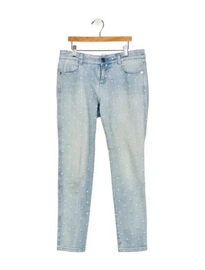 Pre-owned Stella Mccartney Mid-rise Skinny Leg Jeans In Blue