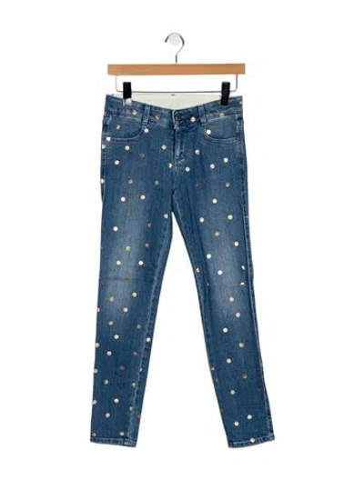 Pre-owned Stella Mccartney Mid-rise Skinny Leg Jeans In Blue