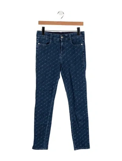 Pre-owned Stella Mccartney Mid-rise Skinny Leg Jeans In Blue