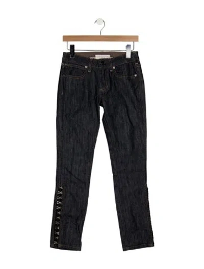 Pre-owned Stella Mccartney Mid-rise Skinny Leg Jeans In Blue
