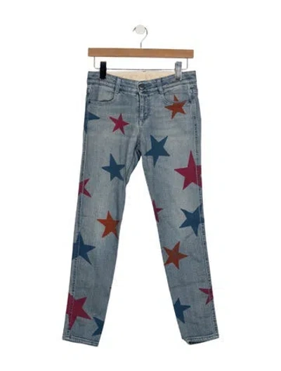 Pre-owned Stella Mccartney Mid-rise Skinny Leg Jeans In Blue
