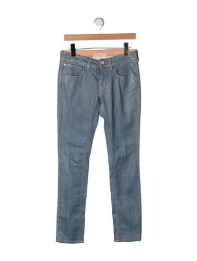 Pre-owned Stella Mccartney Mid-rise Skinny Leg Jeans In Blue