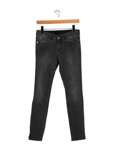 Pre-owned Stella Mccartney Mid-rise Skinny Leg Jeans In Gray