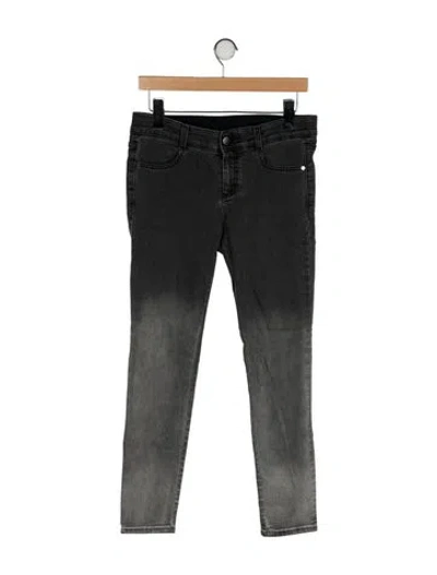 Pre-owned Stella Mccartney Mid-rise Skinny Leg Jeans In Gray