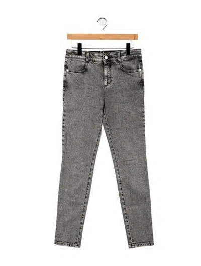 Pre-owned Stella Mccartney Mid-rise Skinny Leg Jeans In Gray