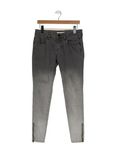 Pre-owned Stella Mccartney Mid-rise Skinny Leg Jeans In Gray