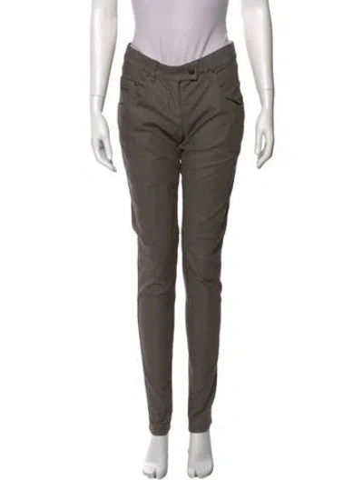 Pre-owned Stella Mccartney Mid-rise Skinny Leg Jeans In Gray