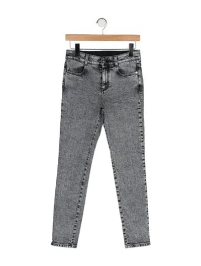 Pre-owned Stella Mccartney Mid-rise Skinny Leg Jeans In Gray