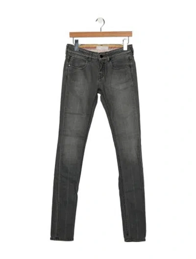 Pre-owned Stella Mccartney Mid-rise Skinny Leg Jeans In Gray