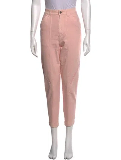 Pre-owned Stella Mccartney Mid-rise Skinny Leg Jeans In Pink