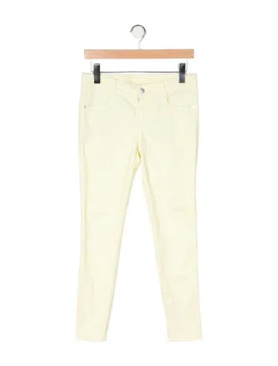 Pre-owned Stella Mccartney Mid-rise Skinny Leg Jeans In Yellow