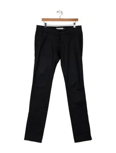 Pre-owned Stella Mccartney Mid-rise Straight Leg Jeans In Black