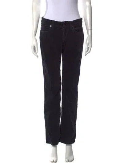 Pre-owned Stella Mccartney Mid-rise Straight Leg Jeans In Black