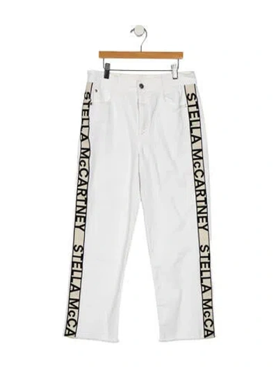 Pre-owned Stella Mccartney Mid-rise Straight Leg Jeans In Blue