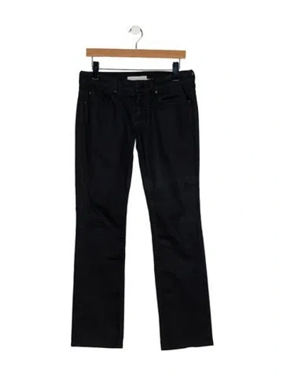 Pre-owned Stella Mccartney Mid-rise Straight Leg Jeans In Blue