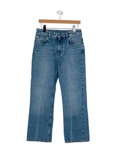 Pre-owned Stella Mccartney Mid-rise Straight Leg Jeans In Blue