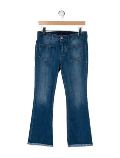 Pre-owned Stella Mccartney Mid-rise Straight Leg Jeans In Blue