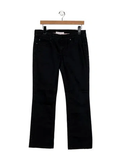 Pre-owned Stella Mccartney Mid-rise Straight Leg Jeans In Blue