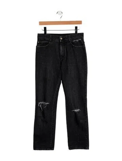 Pre-owned Stella Mccartney Mid-rise Straight Leg Jeans In Blue