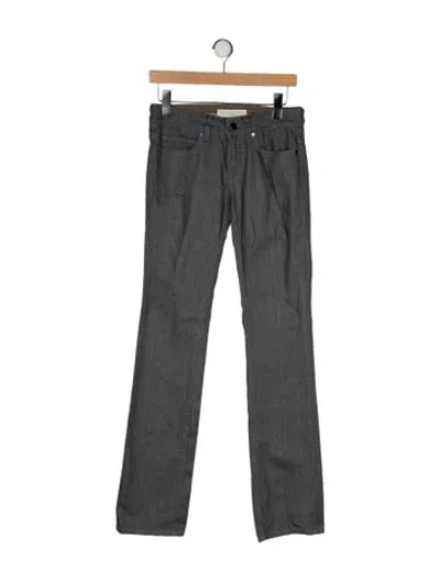 Pre-owned Stella Mccartney Mid-rise Straight Leg Jeans In Gray