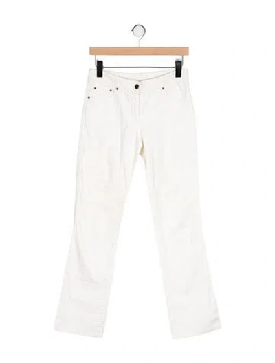 Pre-owned Stella Mccartney Mid-rise Straight Leg Jeans In Neutral