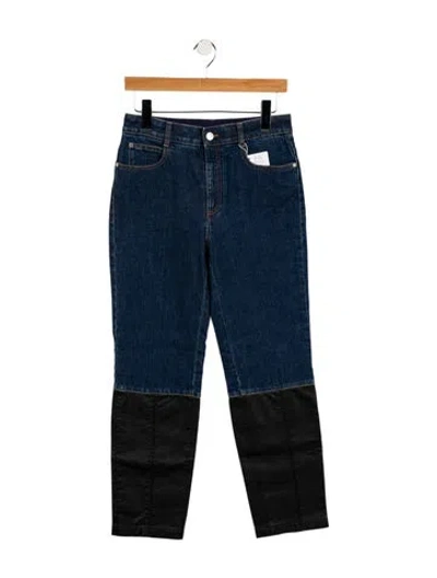 Pre-owned Stella Mccartney Mid-rise Straight Leg Jeans W/ Tags In Blue