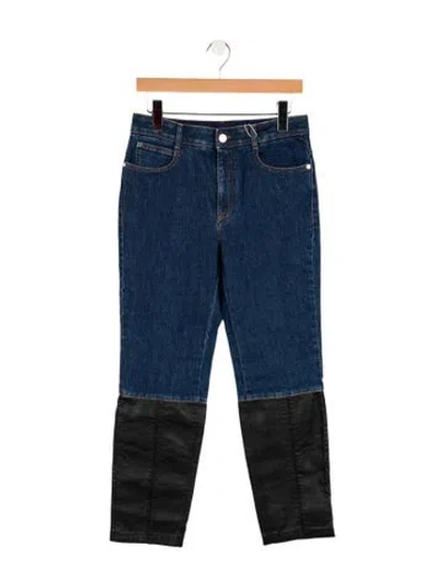 Pre-owned Stella Mccartney Mid-rise Straight Leg Jeans W/ Tags In Blue