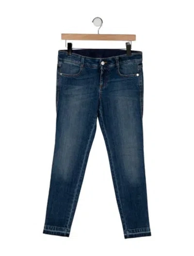 Pre-owned Stella Mccartney Mid-rise Straight Leg Jeans W/ Tags In Blue