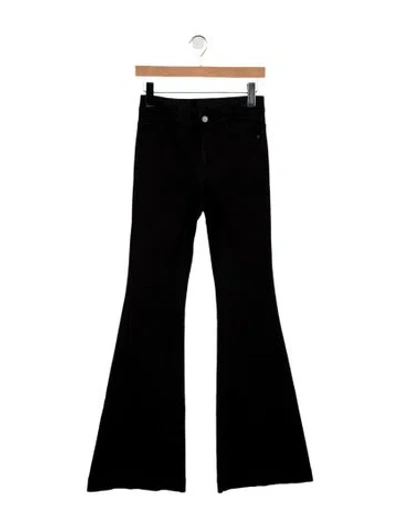 Pre-owned Stella Mccartney Mid-rise Wide Leg Jeans In Black