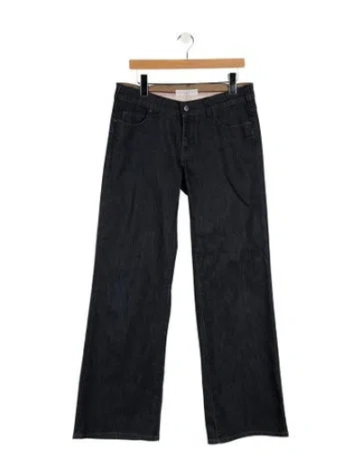Pre-owned Stella Mccartney Mid-rise Wide Leg Jeans In Blue
