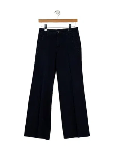 Pre-owned Stella Mccartney Mid-rise Wide Leg Jeans In Blue