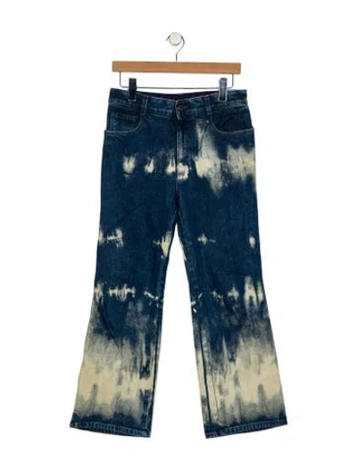 Pre-owned Stella Mccartney Mid-rise Wide Leg Jeans In Blue