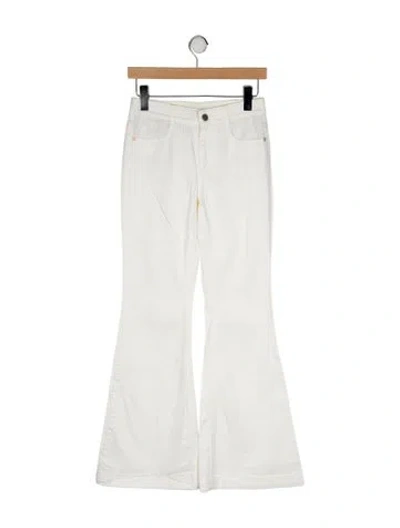 Pre-owned Stella Mccartney Mid-rise Wide Leg Jeans In Neutral