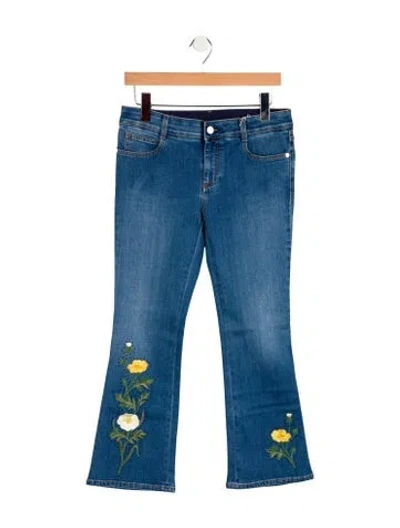 Pre-owned Stella Mccartney Mid-rise Wide Leg Jeans W/ Tags In Blue