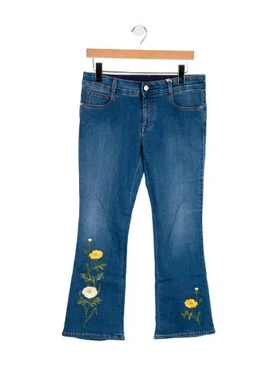 Pre-owned Stella Mccartney Mid-rise Wide Leg Jeans W/ Tags In Blue
