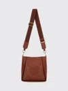 Stella Mccartney Logo Shoulder Bag With Hardware And Handle In Brown
