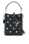 Stella Mccartney Mini Bucket Bag Frayme With Studs In Black (black)