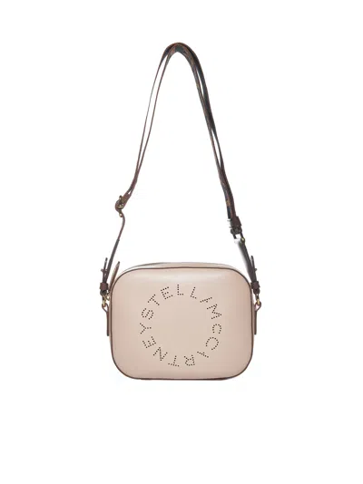 Stella Mccartney Mini Camera Bag With Logo In Blush