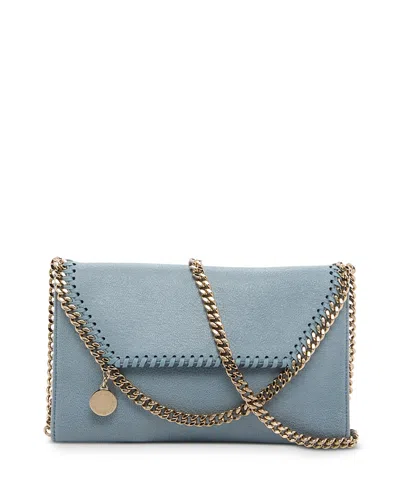 Stella Mccartney Mini Chain Crossbody In Duck Blue