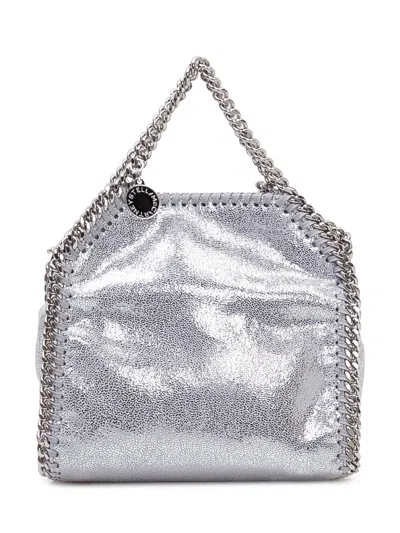 Stella Mccartney Mini Chic Shoulder Bag In Silver