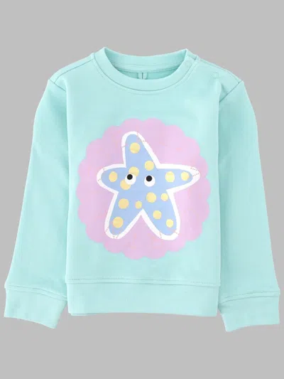 Stella Mccartney Mini Cotton Sweatshirt For Girls - Spring/summer 2026 In Multicolour