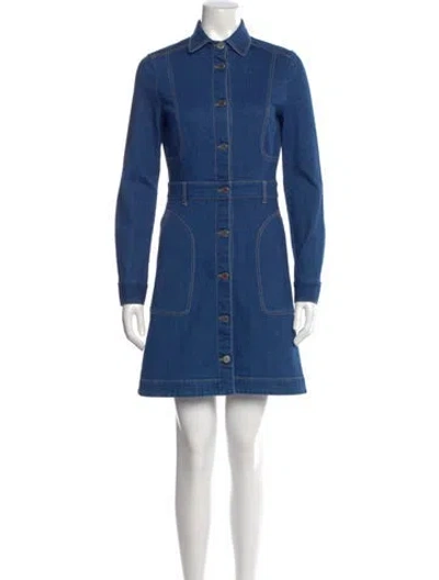 Pre-owned Stella Mccartney Mini Dress In Blue